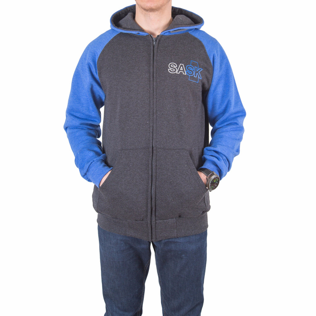 Clearance Blue Grey SASK Zip up Hoodie SASK Shop clearance-blue-grey-sask-zip-up-hoodie-sask-shop