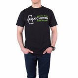 Saskatchewan "Easy to Draw, Hard to Spell" T-Shirt Black