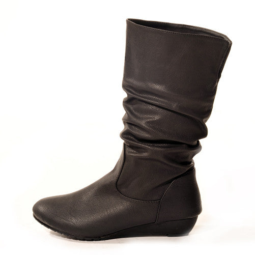Winter Girl Boots Black Wedge SASK Shop