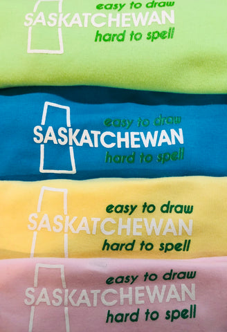 Baby and Toddler Onesies, SASKATCHEWAN Easy to Draw Hard to Spell