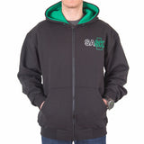 Black SASK Zip-up Hoodie