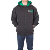 Black SASK Zip-up Hoodie