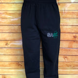 Black SASK Sweatpants Straight Leg